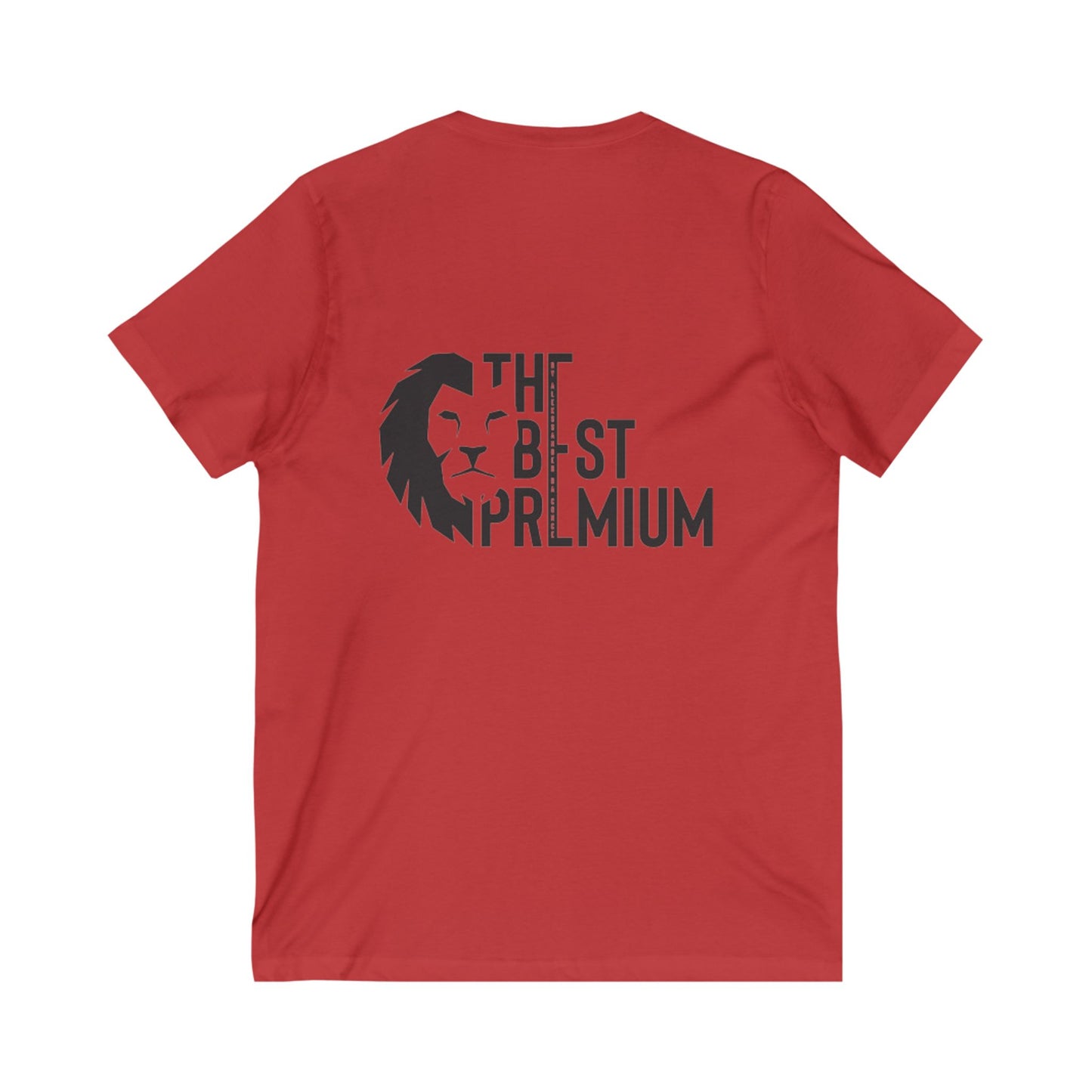Premium Unisex V-Neck Tee with Lion Graphic - Bold & Comfortable