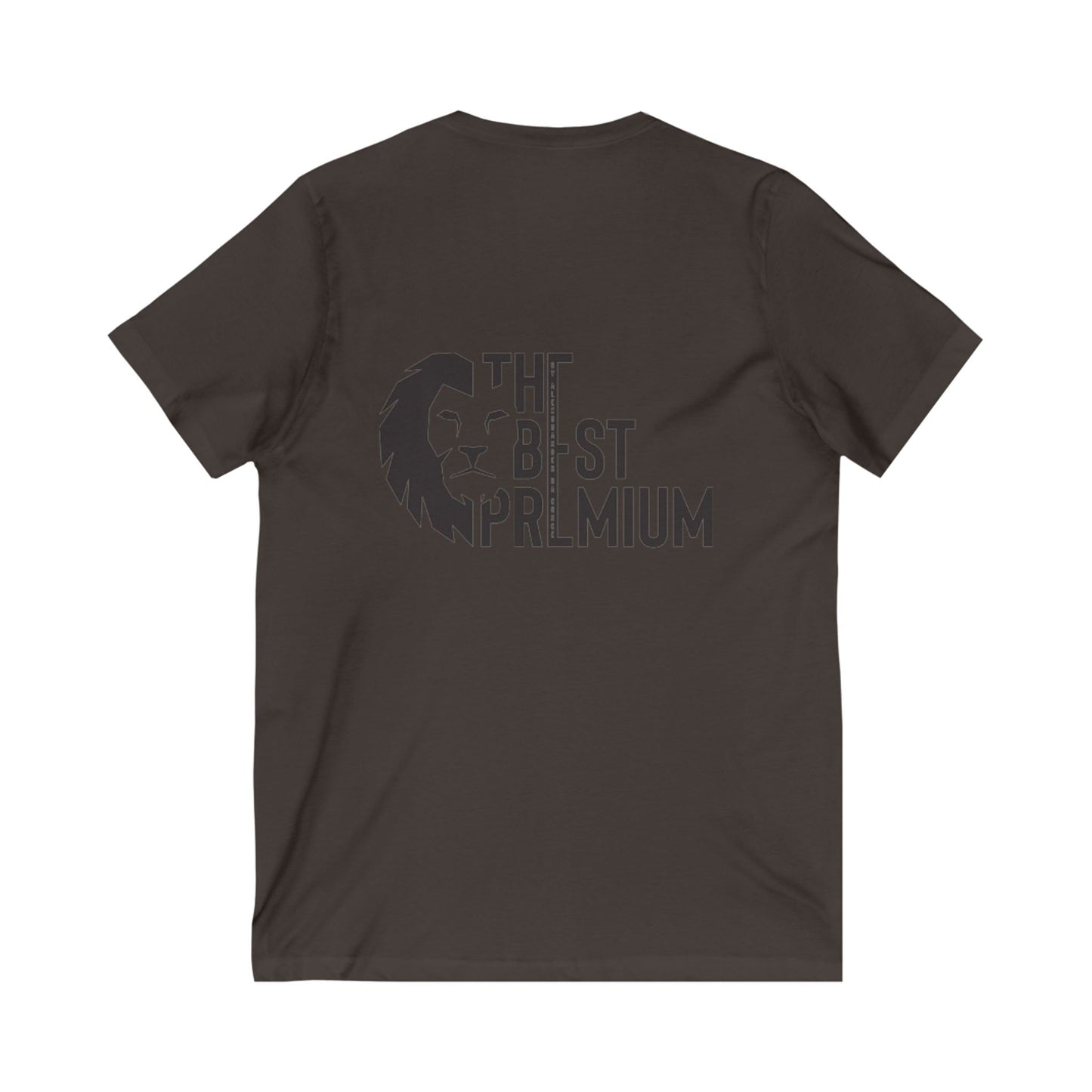 Premium Unisex V-Neck Tee with Lion Graphic - Bold & Comfortable
