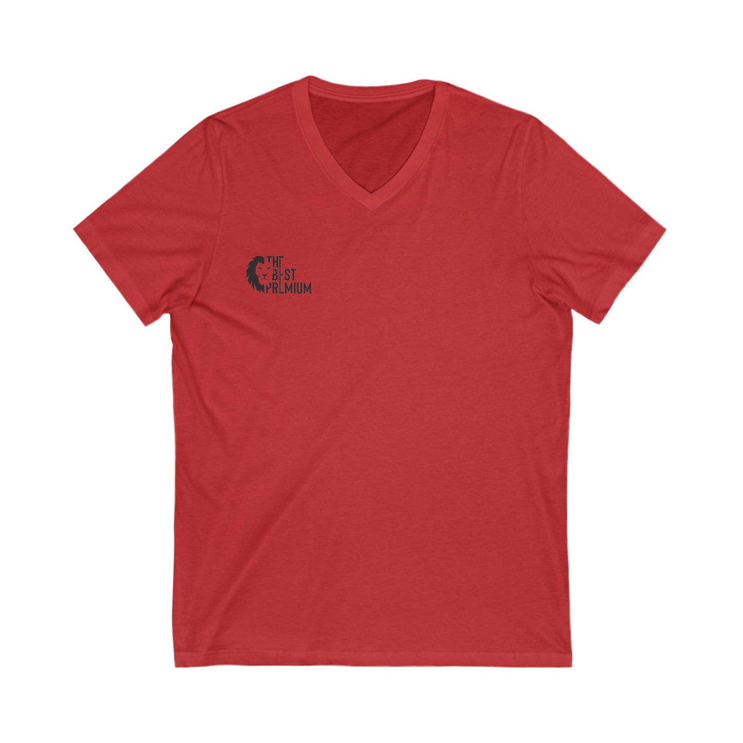 Premium Unisex V-Neck Tee with Lion Graphic - Bold & Comfortable