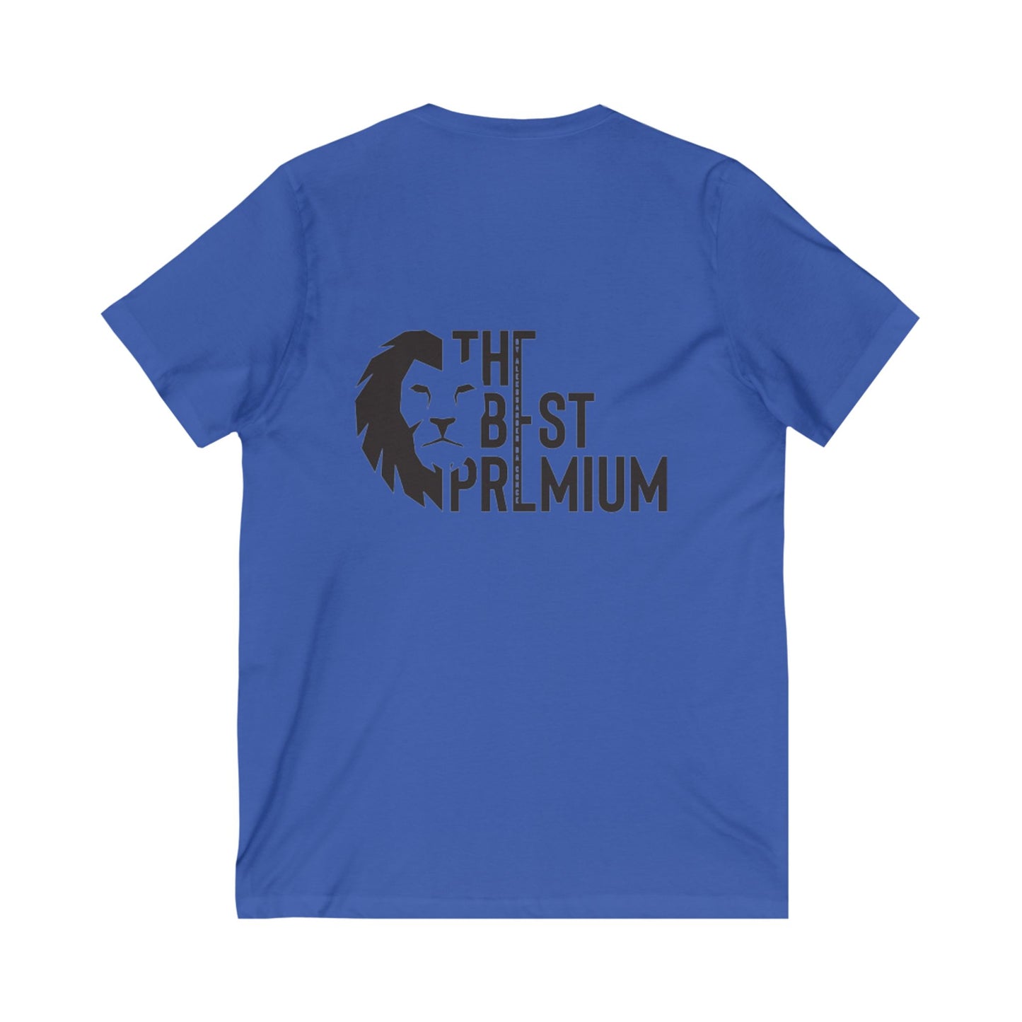 Premium Unisex V-Neck Tee with Lion Graphic - Bold & Comfortable